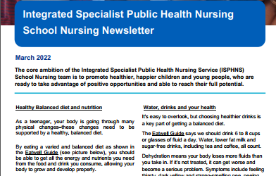 NHS School Nurse Newsletter March 2022